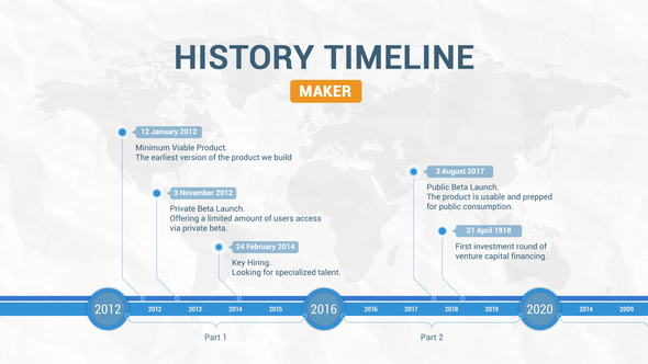 timeline of events maker