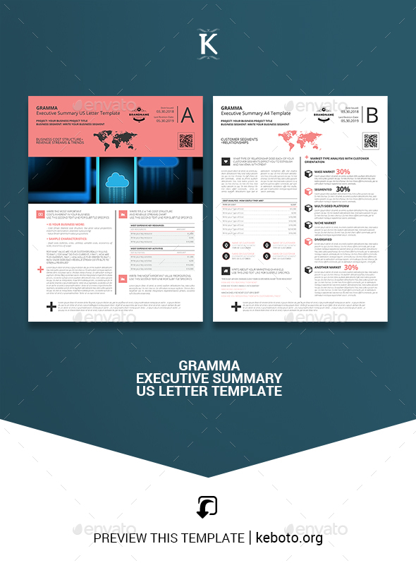 Gramma Executive Summary US Letter Template - Miscellaneous Print Templates