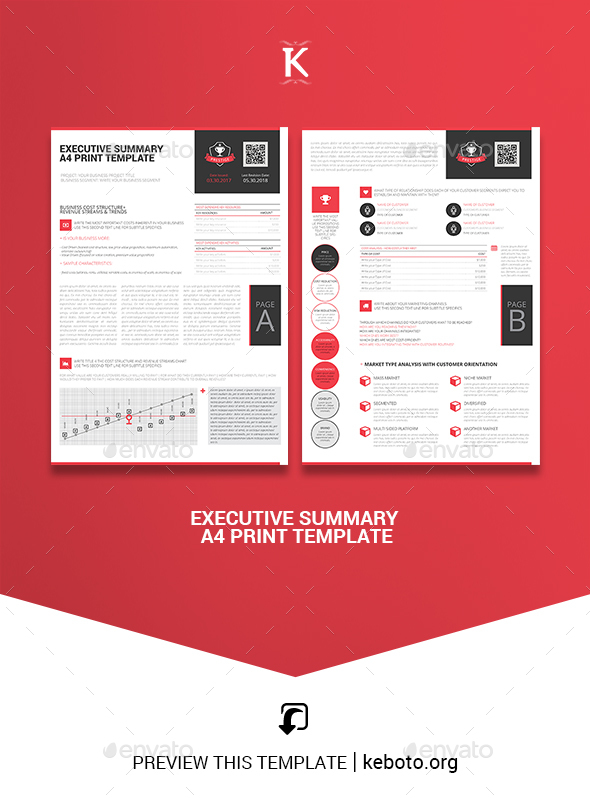 Executive Summary A4 Print Template - Miscellaneous Print Templates