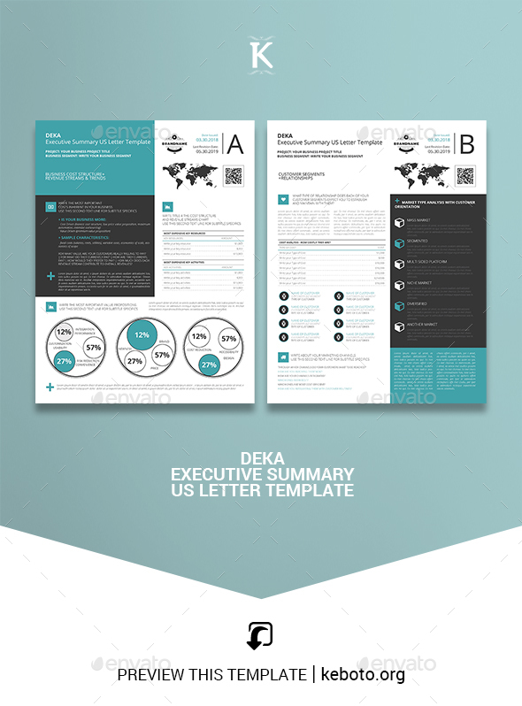 Deka Executive Summary US Letter Template - Miscellaneous Print Templates