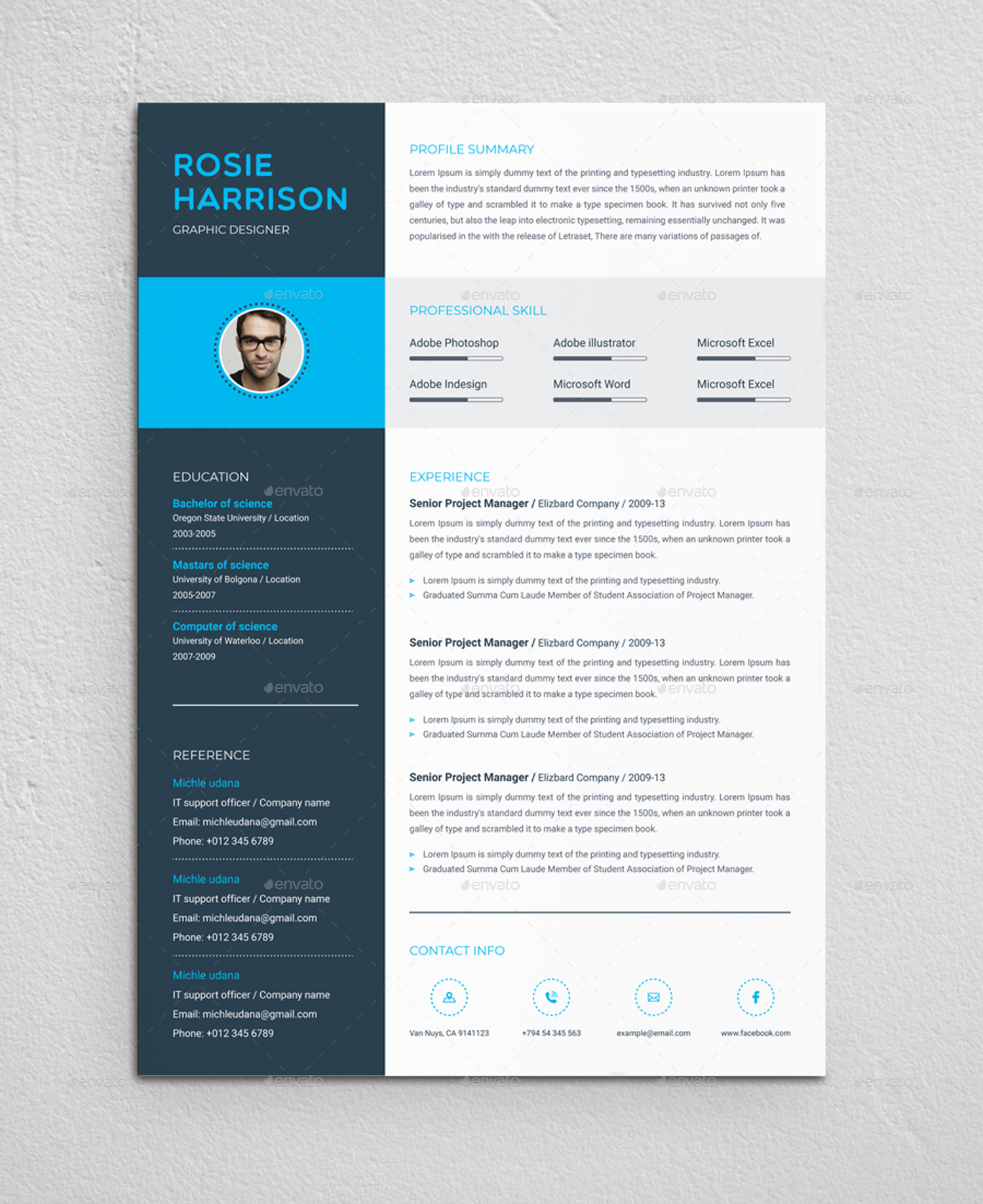 Curriculum Vitae, Print Templates | GraphicRiver