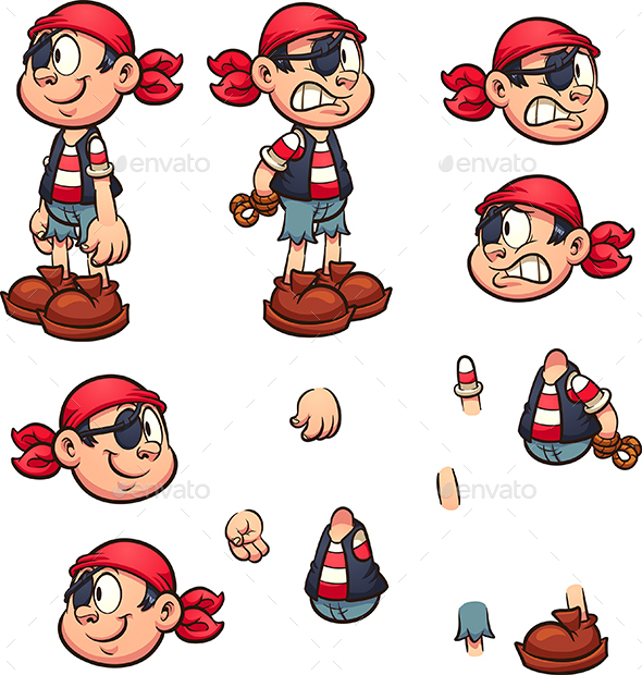 Pirate Boy - People Characters
