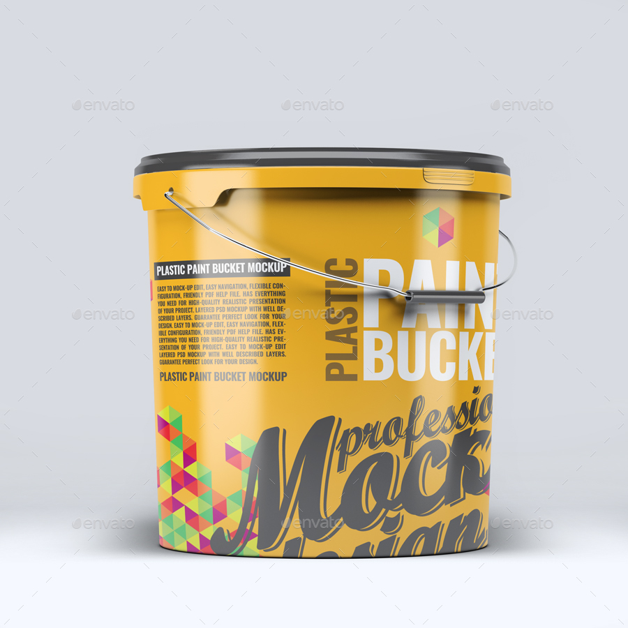 Download Plastic Paint Bucket Mock Up By L5design Graphicriver