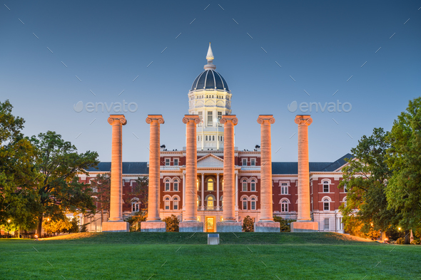 Columbia, Missouri, USA historic campus - Stock Photo - Images