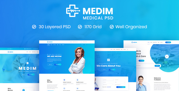 Medim - Medical and Health PSD Template - Retail PSD Templates
