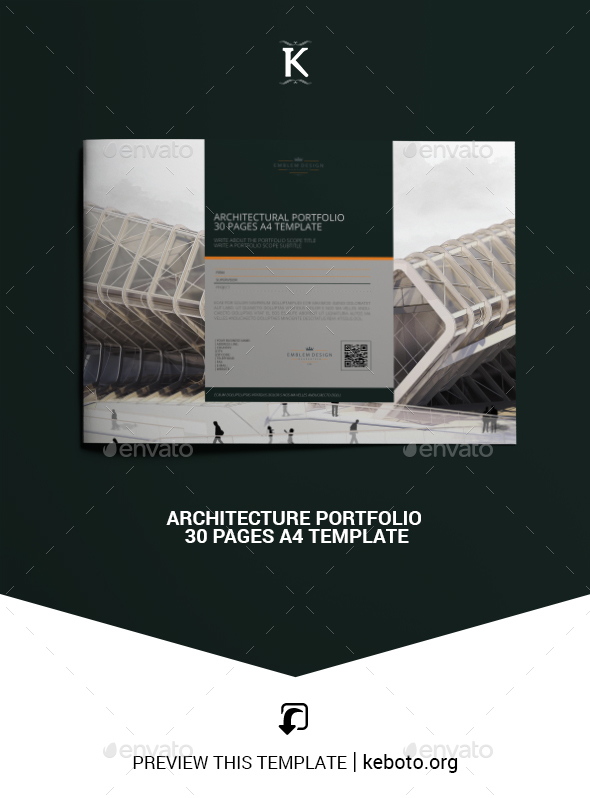 Architecture Portfolio 30 Pages A4 Template - Portfolio Brochures