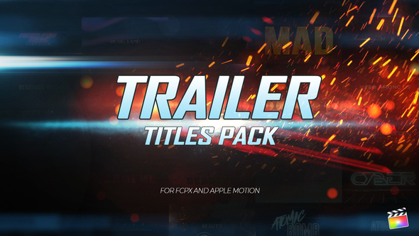 Trailer Titles Pack for Apple Motion and FCPX