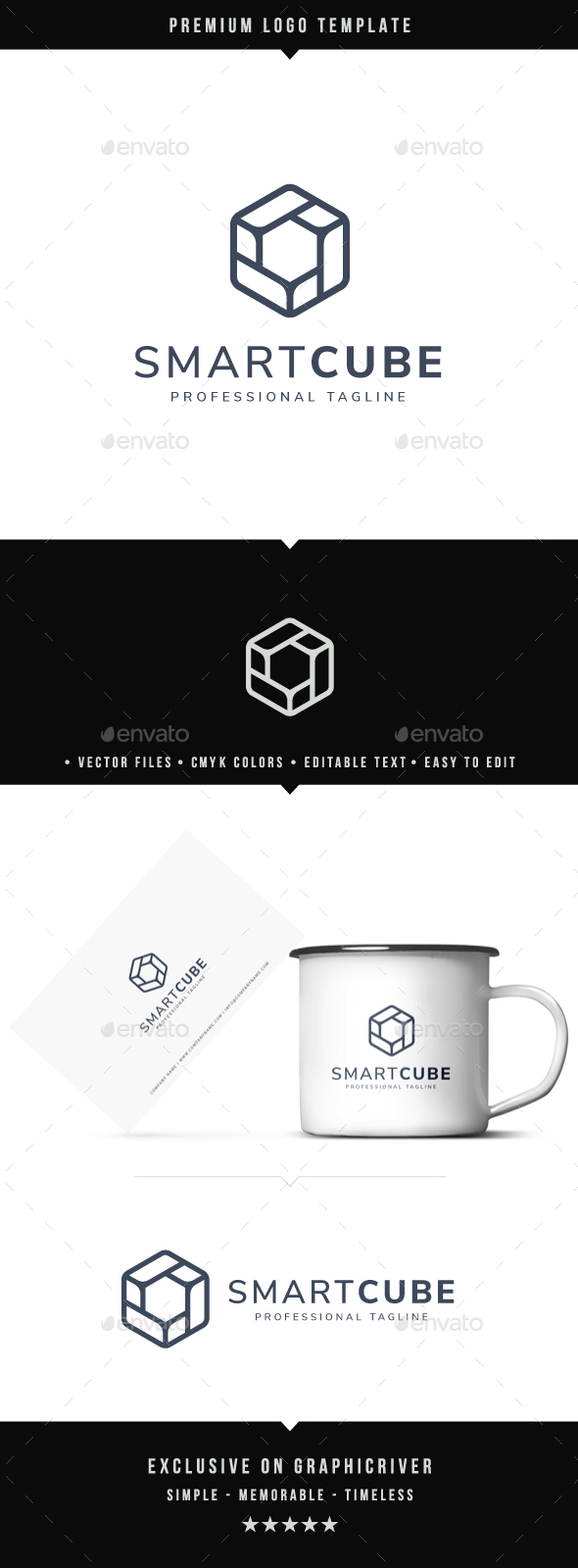 Smart Cube Logo - Abstract Logo Templates