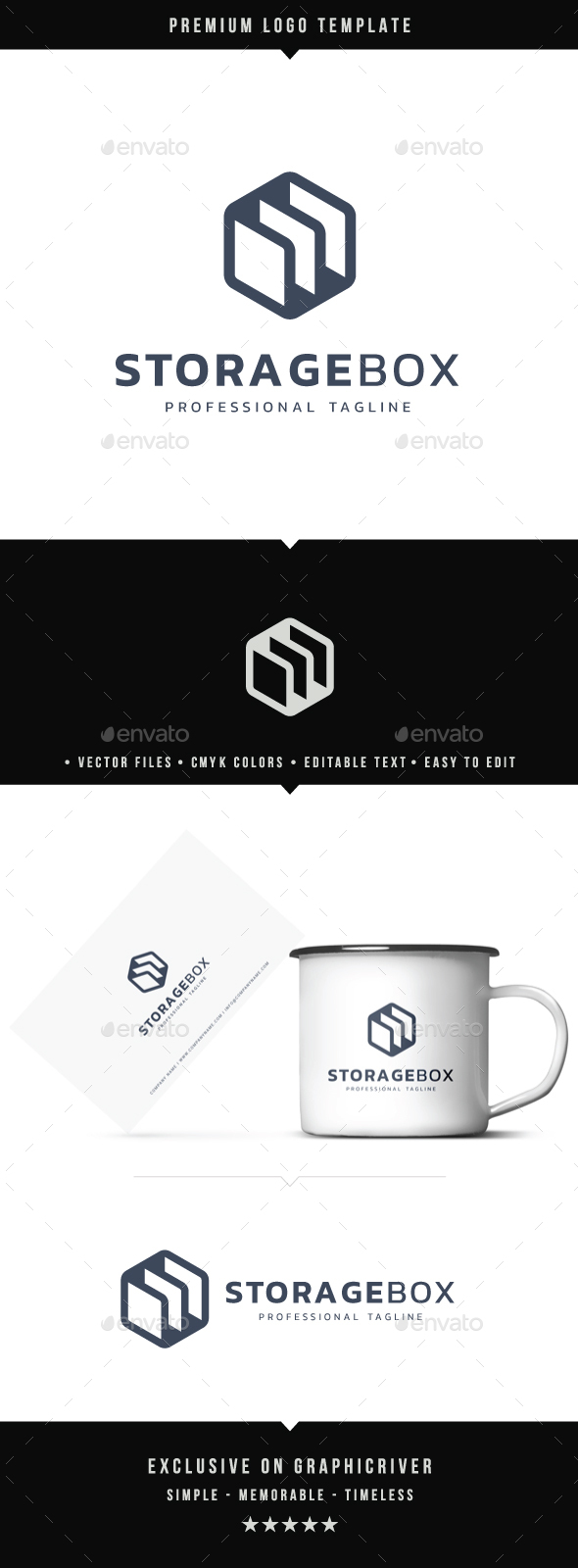 Storage Box Logo - Abstract Logo Templates
