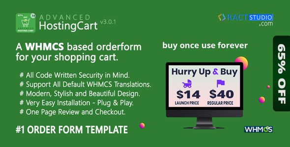 Advanced Hosting Cart - WHMCS Order Form Template - One Page Review & Checkout - CodeCanyon Item for Sale