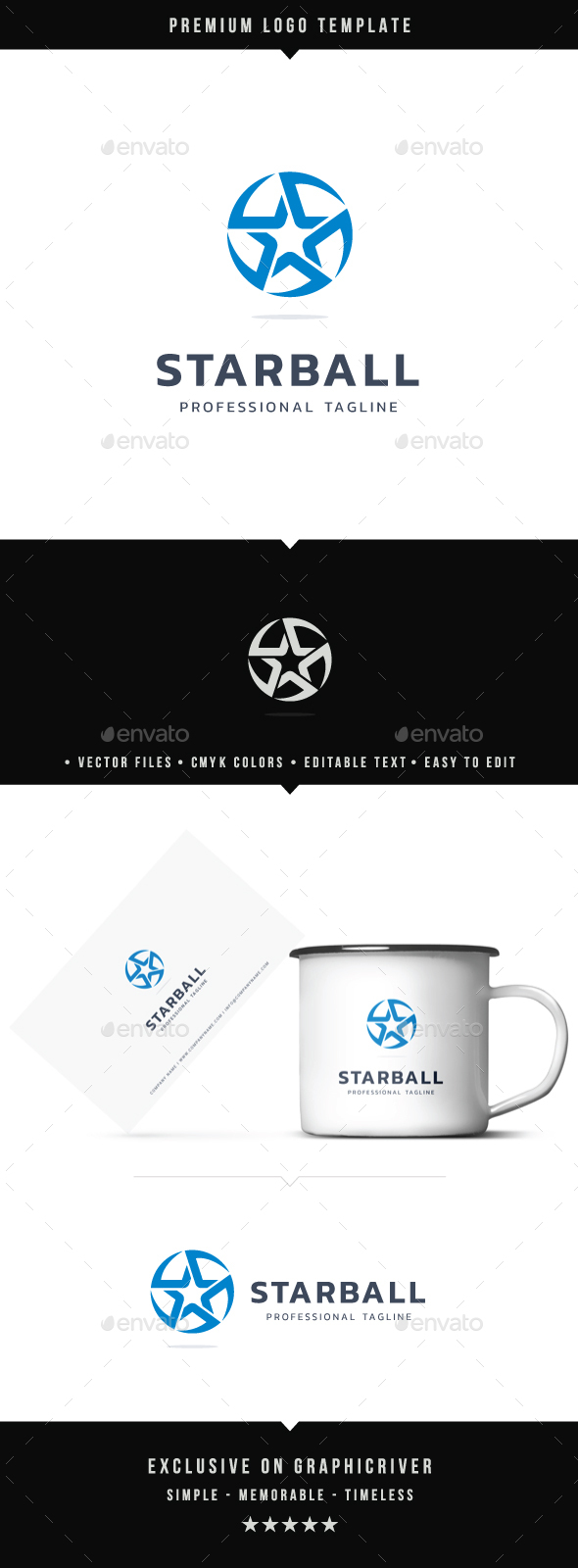 Star Ball Logo - Abstract Logo Templates