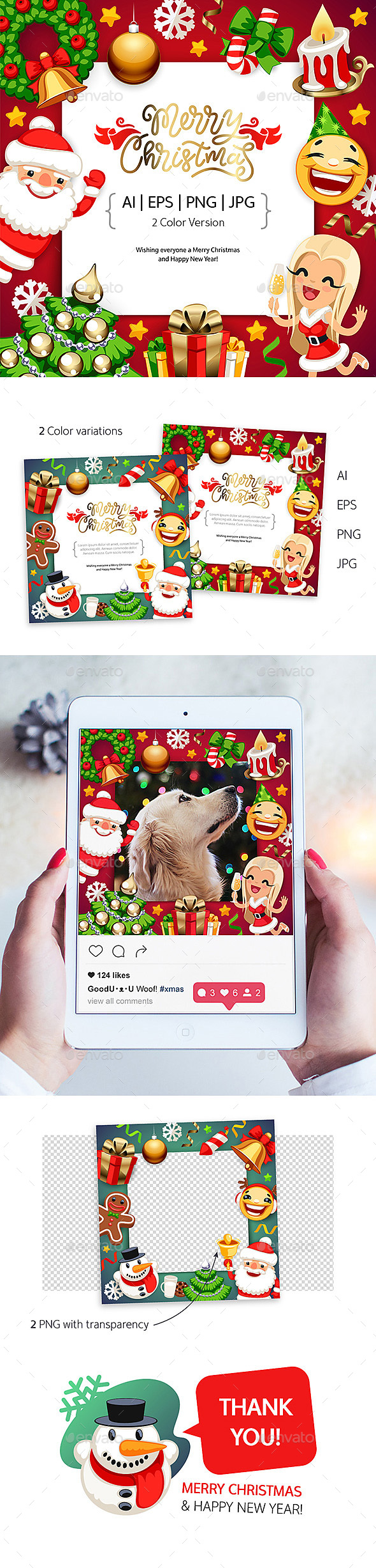 Merry Christmas Background with Copy Space - Christmas Seasons/Holidays