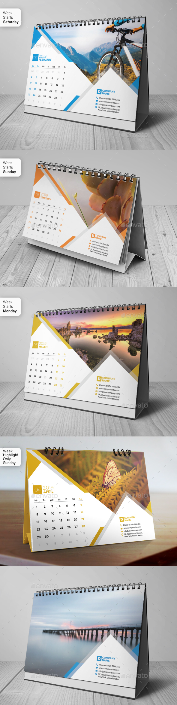 Desk Calendar 2019 - Calendars Stationery