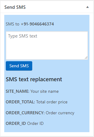 Nexmo WooCommerce SMS Alert Plugin by CodeSpeedy - 2