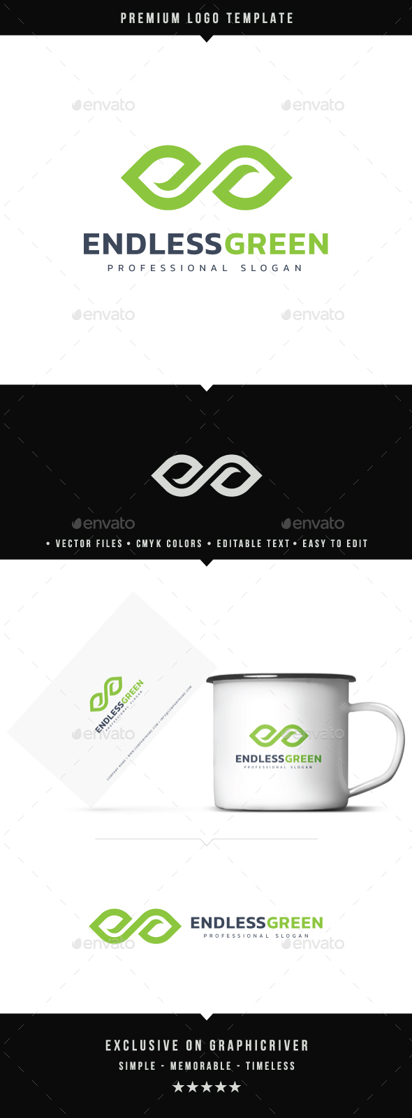 Endless Green Logo - Symbols Logo Templates
