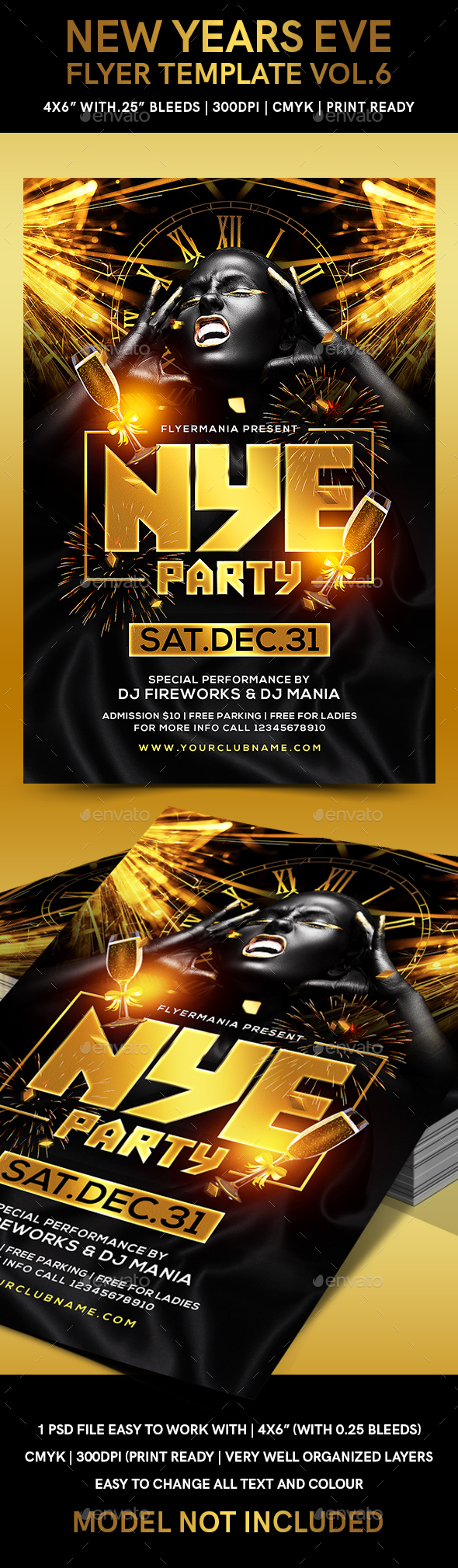 New Years Eve Flyer Template Vol.6