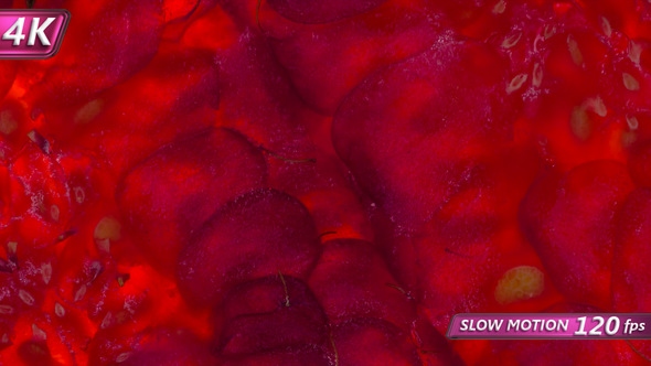 Two Squeezed Raspberries Give Juice alt