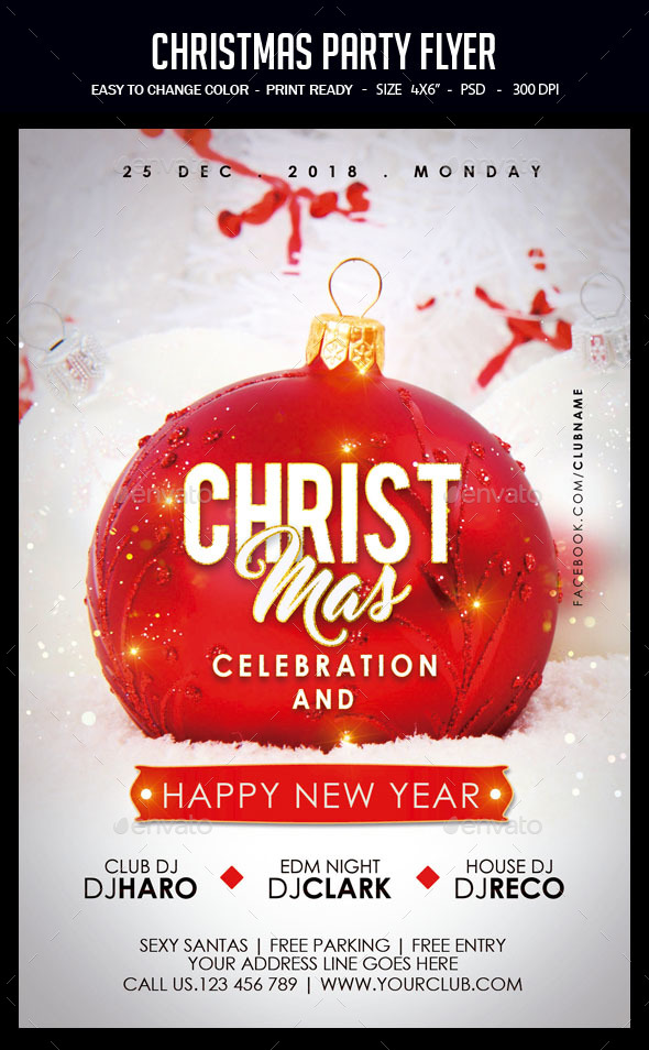 Christmas Party Flyer - Clubs & Parties Events