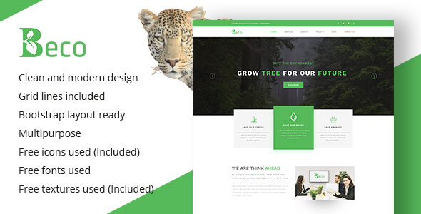 Beco - Multi-Purpose & Ecology Company Template