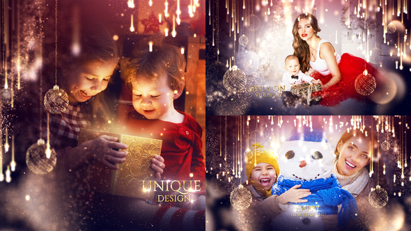 Beautiful Christmas Slideshow with Magical Transitions