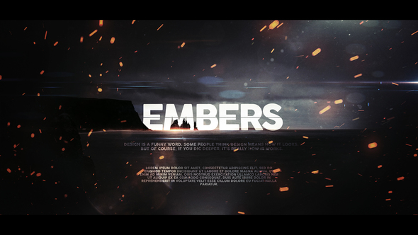 Embers Cinematic Trailer for Apple Motion and FCPX