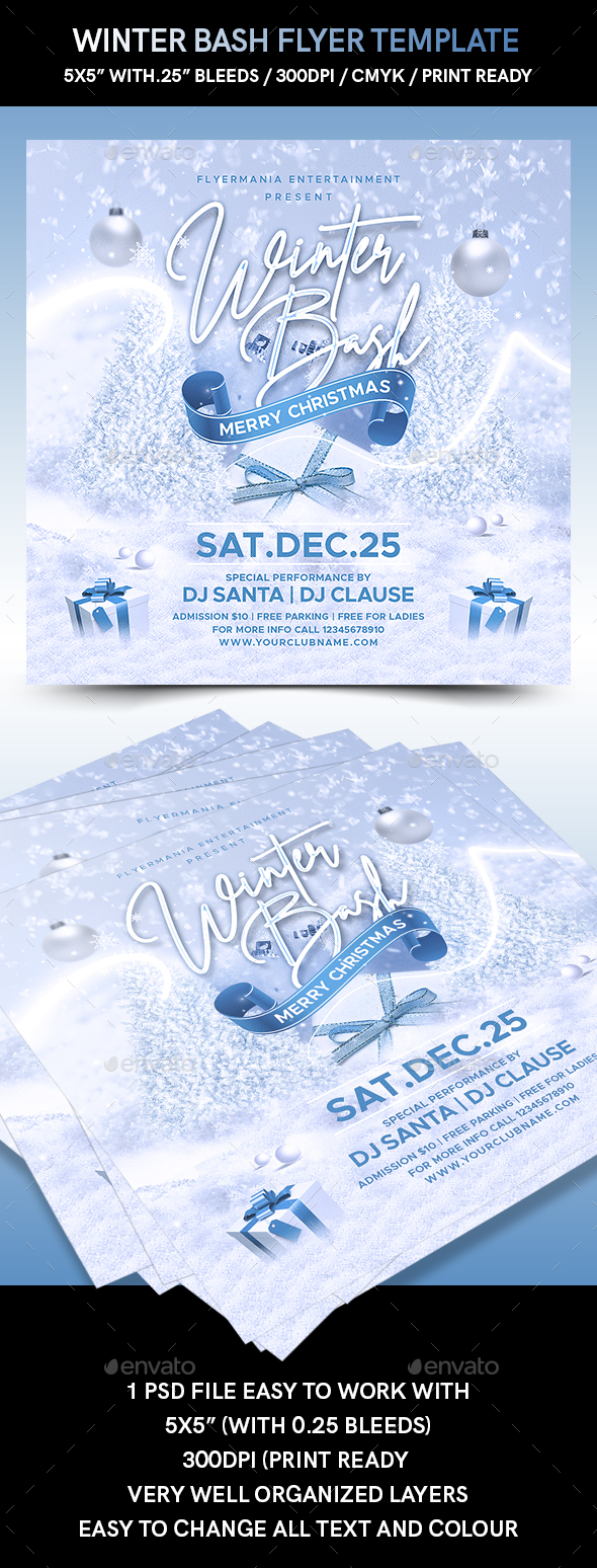 Winter Bash Flyer Template