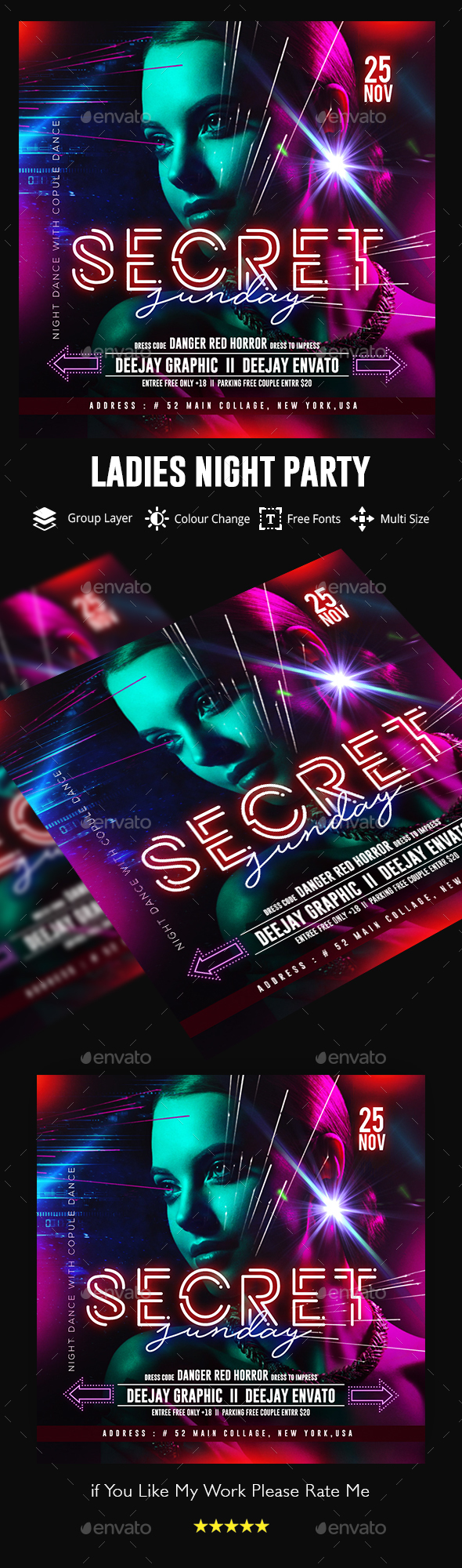 Nights Flyer Template