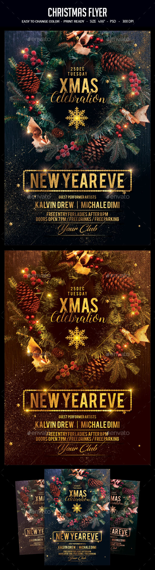 Christmas Flyer - Clubs & Parties Events