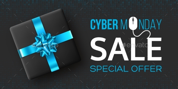 Cyber Monday Sale Poster or Banner - Miscellaneous Seasons/Holidays