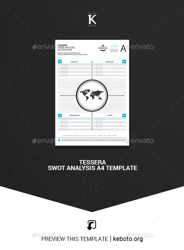 Tessera SWOT Analysis A4 Template - Miscellaneous Print Templates