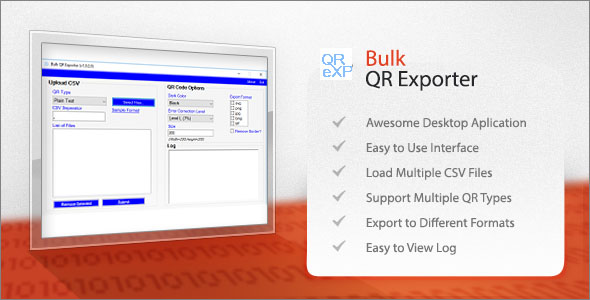 Bulk QR Exporter