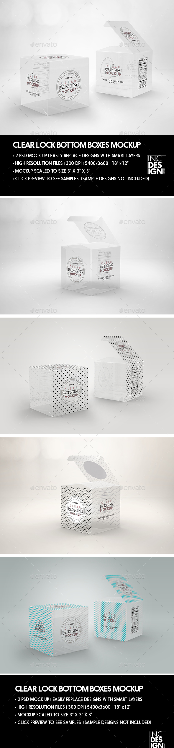 Download Clear Lock Bottom Boxes Packaging Mockup By Incybautista Graphicriver