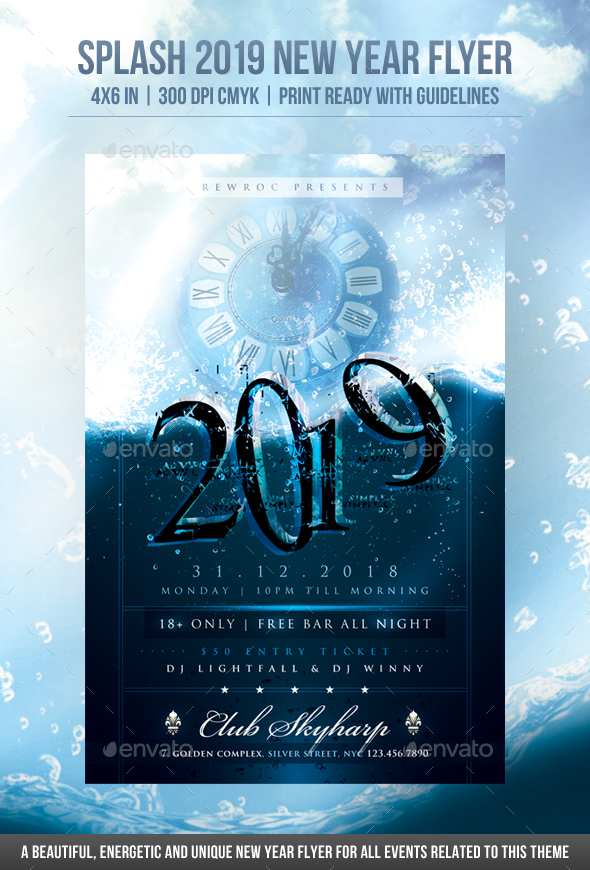 Splash 2019 New Year Flyer