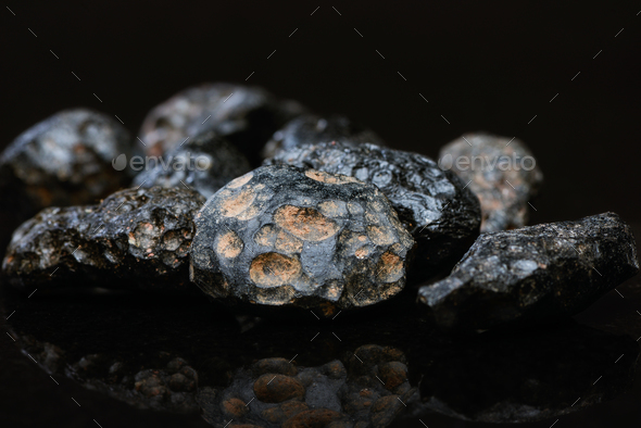 Tektite (meteorite glass) Closeup - Stock Photo - Images
