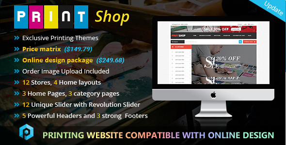 Printshop - Responsive Magento Printing Theme - Shopping Magento