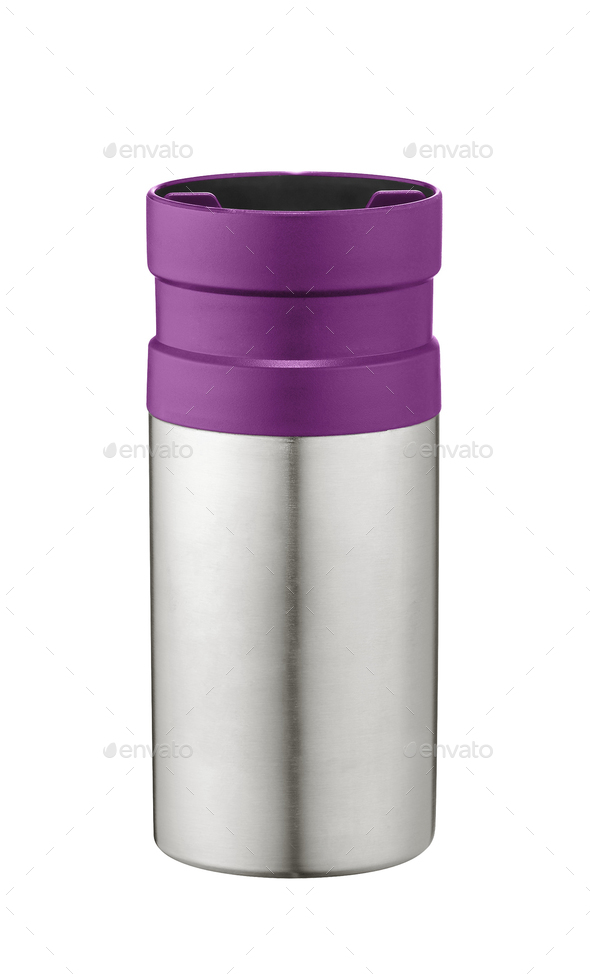 Vacuum Flask on White background
