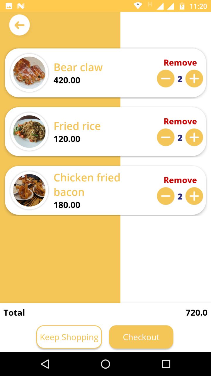 Restorder (Android) - A single restaurant food ordering app. by ...