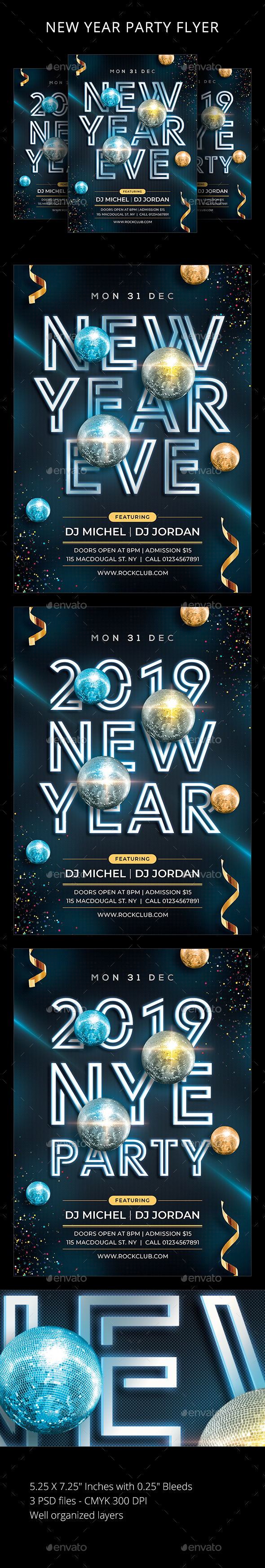 New Year Flyer - Clubs & Parties Events
