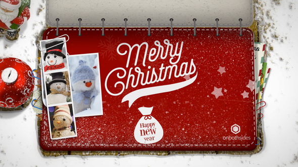 Christmas Booklet Video Displays template preview