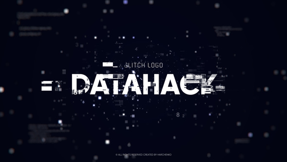 Glitch Logo - Data Hack