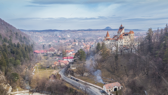 Medieval Bran Castle Brasov Transylvania Romania Stock Photo By Porojnicu