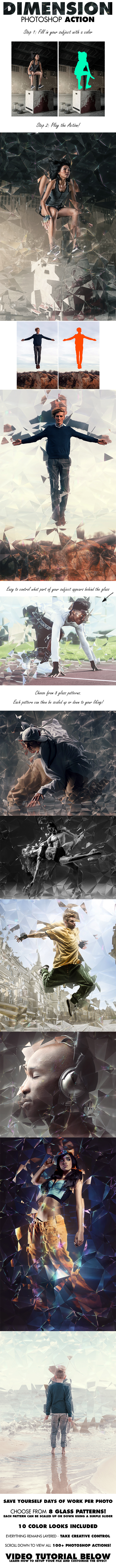 Dimension Photoshop Action - Photo Effects Actions