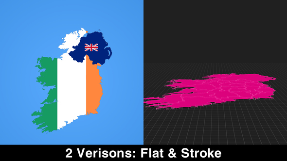 Ireland Map Kit - VideoHive 22909533