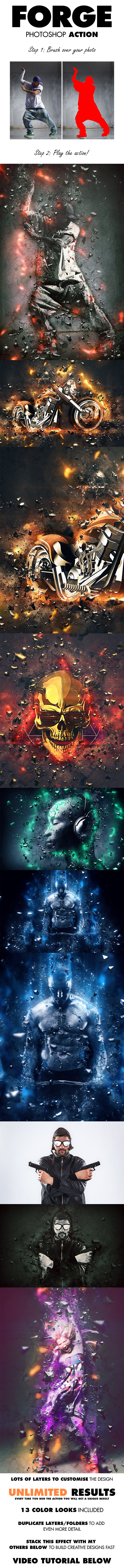 Forge Photoshop Action - Photo Effects Actions