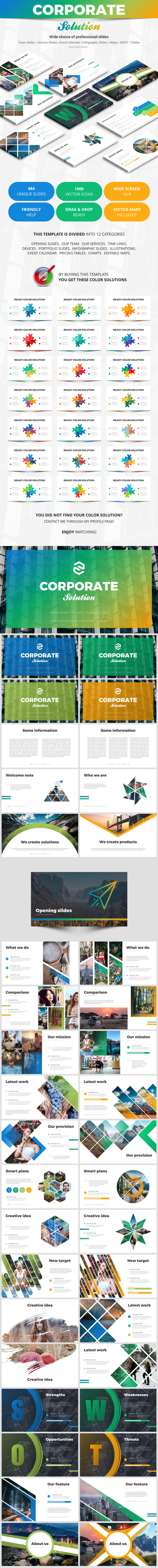 Corporate Solution - Business PowerPoint Templates
