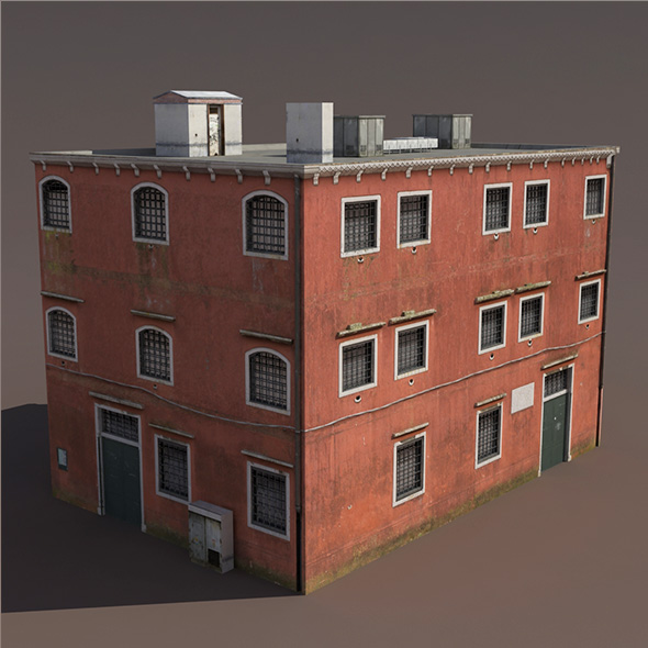 Prison Building Low - 3Docean 9780005