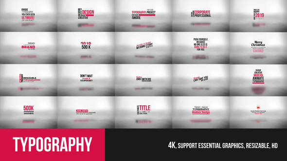Typography Essential - VideoHive 22919913