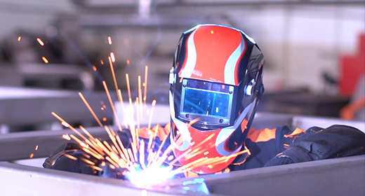 Welder in a Factory