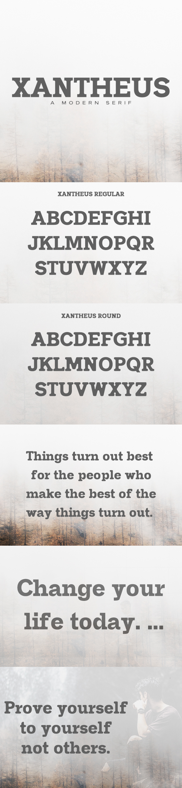Xantheus Serif Font Family - Serif Fonts