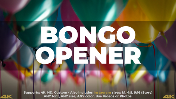 Bongo Opener - VideoHive 22930336